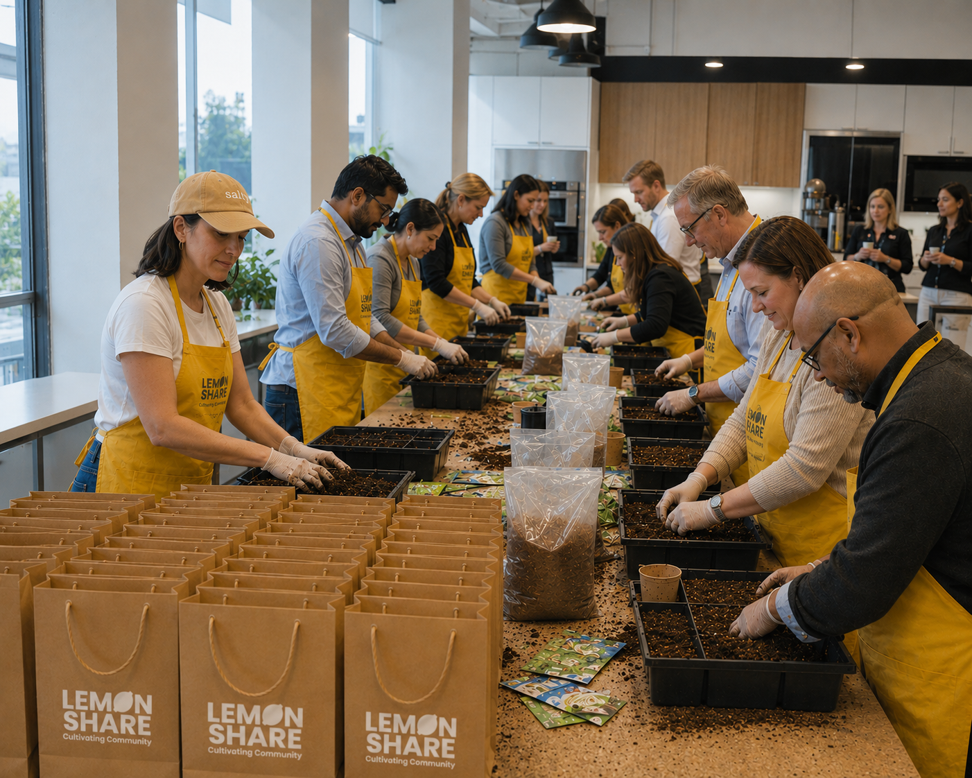 Lemonshare corporate gardening workshop